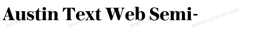 Austin Text Web Semi字体转换
